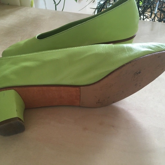 Martiniano Green Heels With Added Sole - sz 38 - Picture 4 of 6